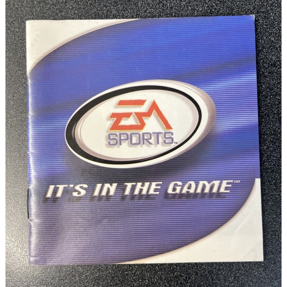 EA Sports It's In The Game Nintendo Foldable Promo Insert Booklet